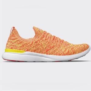 APL Men’s Techloom Wave Running Shoe Lightweight Stretch Sneaker Orange 14 NEW